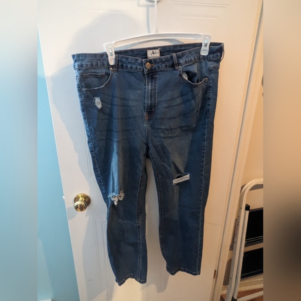 Penningtons D/C Distressed Blue Skinny Ankle Jeans